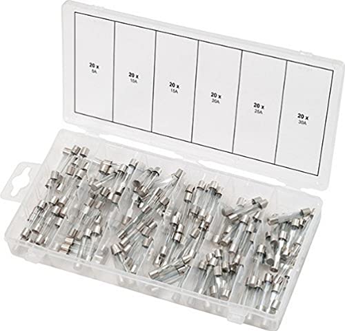 Grene KS Tools KS Tools 970.0270 asortyment bezpieczników szklanych, 5-30A, 120 szt. 970.0270