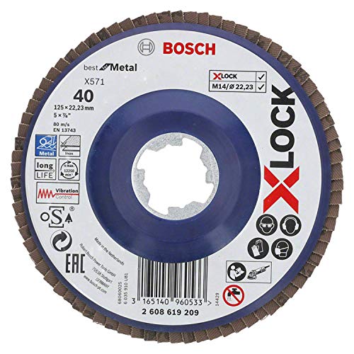 Bosch Powertools powertools X-LOCK Fan Disc BfM 125mm K40 2608619209 eng