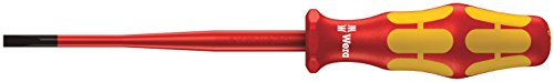 Wera 160 iSS VDE Wkrętak płaski izolowany VDE 160 iSS o zredukowanej średnicy trzpienia i rękojeści, 0,8 x 4,0 x 100 mm 5020129001