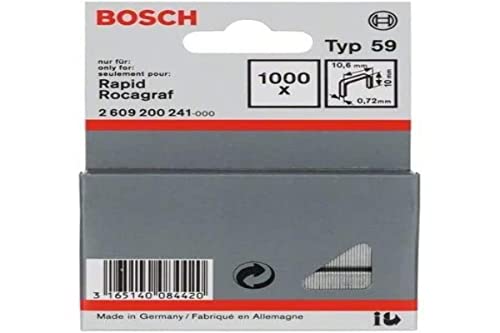 Bosch Zszywka z cienkiego drutu, typ 59 10,6 x 0,72 x 10 mm 2609200241