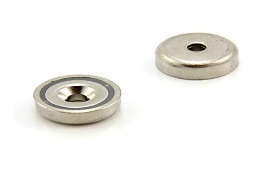 first4magnetsTM first4magnets f4ma20  1 °C/umywalka N42 magnesów neodymowych garnków, 13,2 kg Pull, 1 opakowanie, metalowy, srebrny, 20 MM średnica x grubość 7 MM X 4 MM F4MA20-1