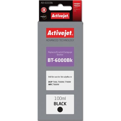 ActiveJet Tusz AB-6000Bk (zamiennik Brother BT-6000BK; Supreme; 100 ml; czarny) 2_201826
