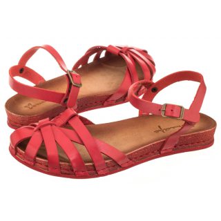 Sandały Czerwone 03074-08/00-0 (MA240-b) Maciejka