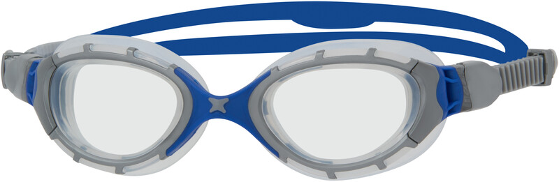 Zoggs Predator Flex Goggles S, szary/niebieski 2021 Okulary do pływania 333848-GYBLCLRR