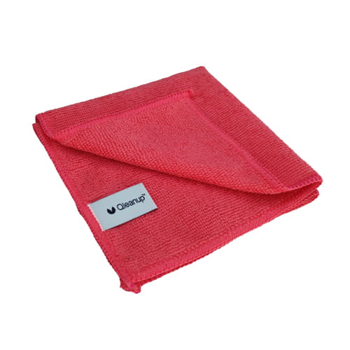 Ściereczki z mikrofibry wysoka jakość 30x30, 10szt. QLEANUP CZERWONA