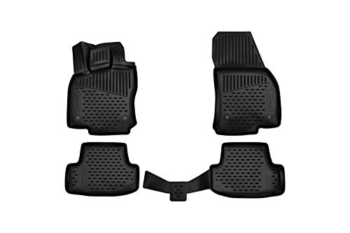 Dopasowane maty gumowe antypoślizgowe, dywaniki podłogowe premium do VW T-Roc, SUV, rok: 17-20