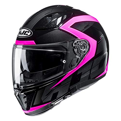 HJC damski kask motocyklowy, czarny/różowy, rozmiar S