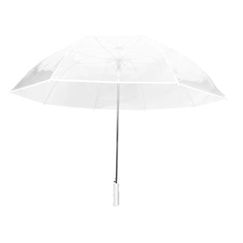 Smati Długi parasol przezroczysty GOLF biała bordiura UBUL0914