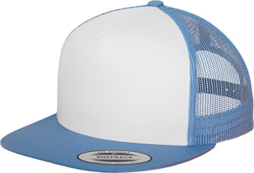 Flexfit Damska/męska czapka typu trucker Cap Classic unisex Snapback czapka dla dorosłych, niebieski, jeden rozmiar