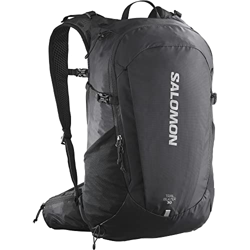Salomon Trailblazer 30 plecak turystyczny unisex, idealny do biegania, jazdy na rowerze i chodzenia, czarny, pojemność do 30 litrów