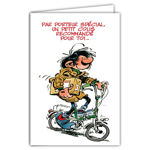 Gaston Lagaffe Gaston Lagaffe glct-0121 kartka urodzinowa z motywem Bisous serca GLCT-0121