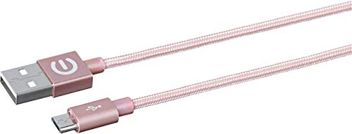 Kabel USB eSTUFF MicroUSB USB A M/M 1m Różowy ES80112-ROSE