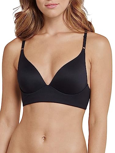 Schiesser Damski biustonosz bez zapięcia - Invisible Soft, Czarny_158624, 70A