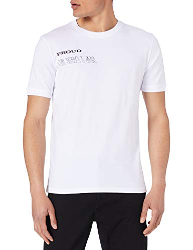HUGO Męski T-shirt Daice, White100, L