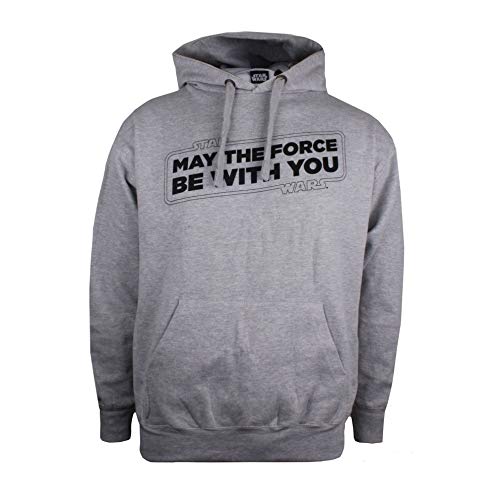 Star Wars Męski T-shirt 'Happy Holidayes', Szary (szary Marl Spo), S