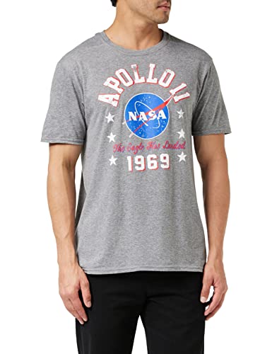 Nasa T-shirt męski, grafitowy szary, M
