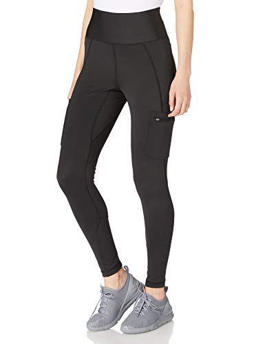 All Terrain Gear by Wrangler Damskie legginsy cargo, czarne spodnie turystyczne, czarny, L
