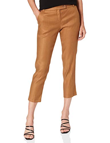 BRAX Damskie spodnie w stylu Maron lniane spodnie, Brown Sugar, 29W / 32L