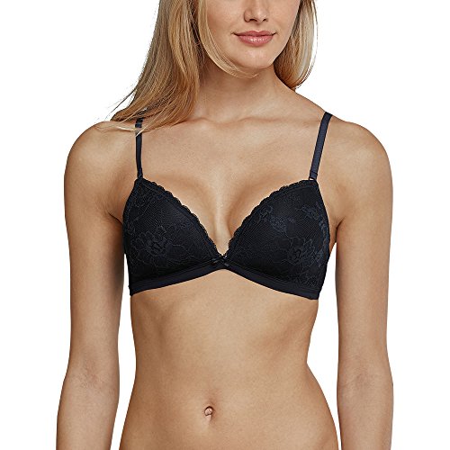 Schiesser Damski Biustonosz Softbra Bez Fiszbin, Niebieski (Nachtblau 804), 85A