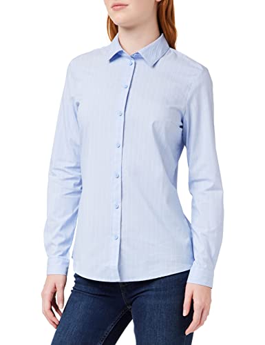 JdY Damska bluzka Jdymio L/S WVN Noos, Niebieski (Cashmere Blue Stripes: Cloud Dancer), 36