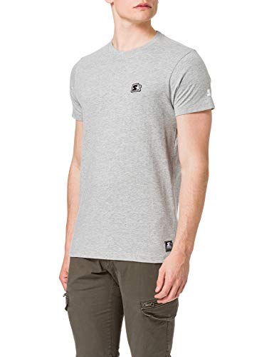 STARTER BLACK LABEL Męski t-shirt Starter Essential Jersey, szary (Heather Grey), S
