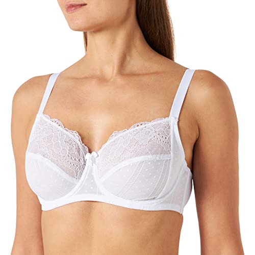 Selene Damski biustonosz z fiszbinami Enma, biały (Blanco), 85C