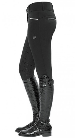 Spooks Bryczesy damskie RICARDA Full Grip Pearls High Waist - black
