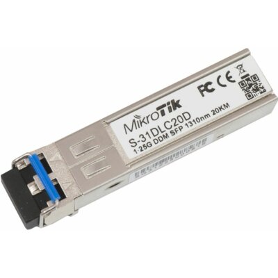 Mikrotik Sfp Modułle 1.25g Sm 20km 1310nm S-31DLC20D