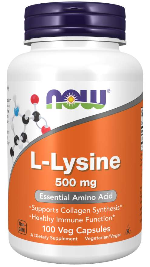 NOW Foods L-Lizyna 500 mg Kaps Wegańskie