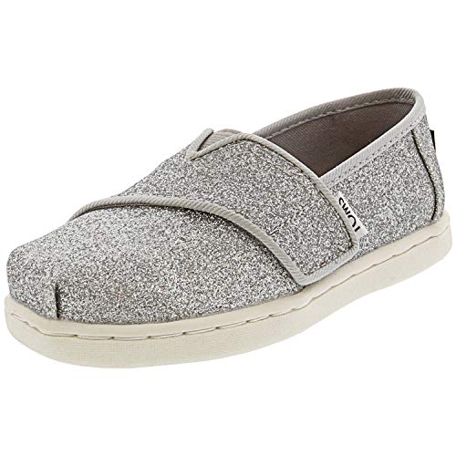 TOMS Alpargata Espadryle, Srebro Silver 000, 17 EU