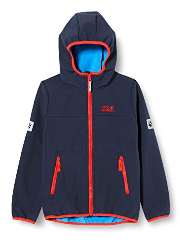 Jack Wolfskin Męska Kurtka Softshellowa Fourwinds Kids Oddychająca Dziecięca