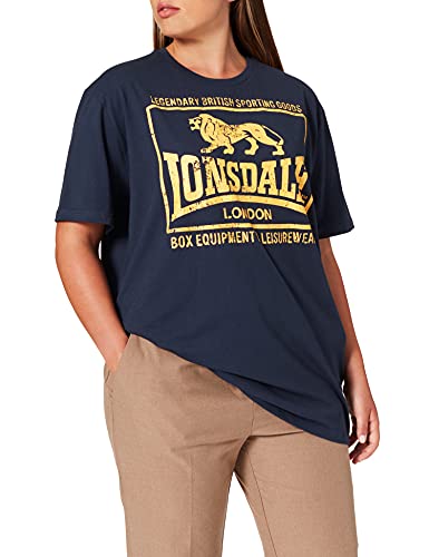 Lonsdale T-shirt hounslow, kolor: grantowy , rozmiar: l