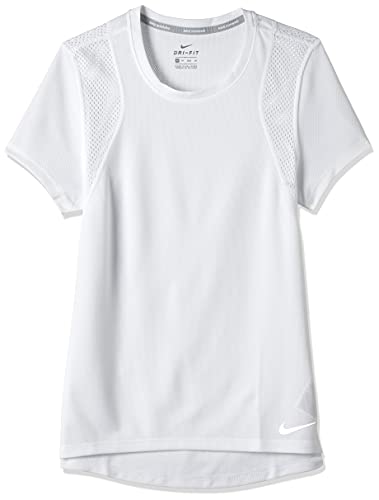 Nike W Nk Run Top Ss T-shirt damski biały biały S