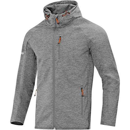 JAKO Męska kurtka softshell Light, szary melanż, XXL, 7605