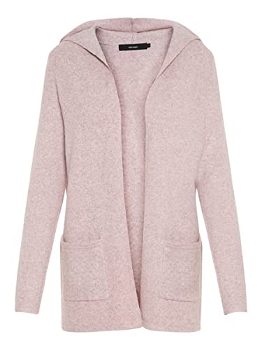 Vero Moda Kobiety Vmdoffy Ls Open Hood Cardigan Ga Noos Kardigan, Woodrose Mel, XS