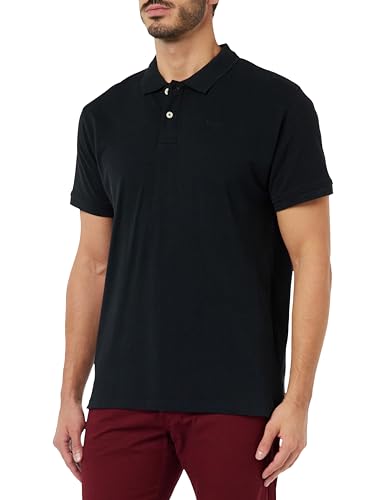 Pepe Jeans Męska koszulka polo Vincent N, czarny (czarny), XS