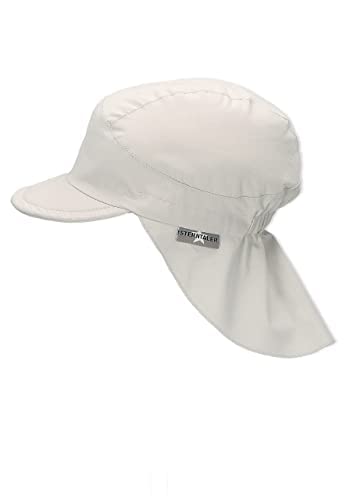Sterntaler Unisex dziecięca czapka z daszkiem z ochroną karku, bez tasiemek do wiązania czapka dziecięca, jasnoszare, 51