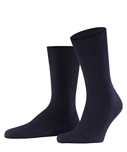FALKE Mężczyźni Skarpety Bristol Pure , Wełna, 1 Para, Niebieski (Dark Navy 6370); 47-48