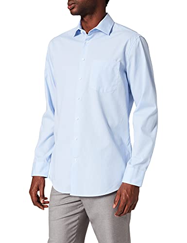 Seidensticker Męska koszula biznesowa, niebieski (jasnoniebieski 12), 39