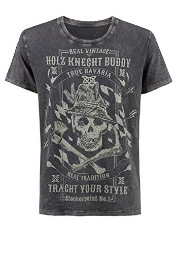 Stockerpoint Męski t-shirt Buddy, antracytowy, XXL