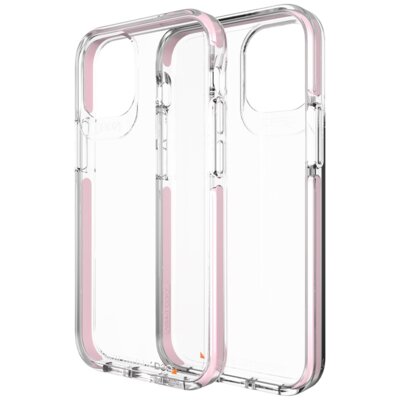 Gear4 Etui Piccadilly iPhone 12 Mini, przezroczysto-różowe 840056129146