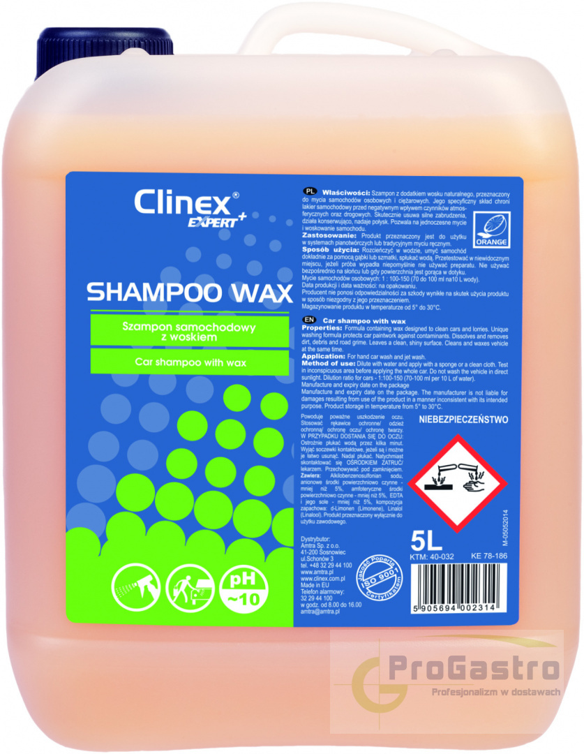 Clinex Nanochem Clinex Expert Shampoo Wax 5 L clinex-shampoo-wax-5l