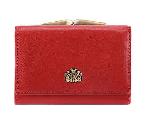 WITTCHEN portafoglio, Rosso, Dimensione: 8x11 cm - Materiale: Pelle di grano - 10-1-053-3