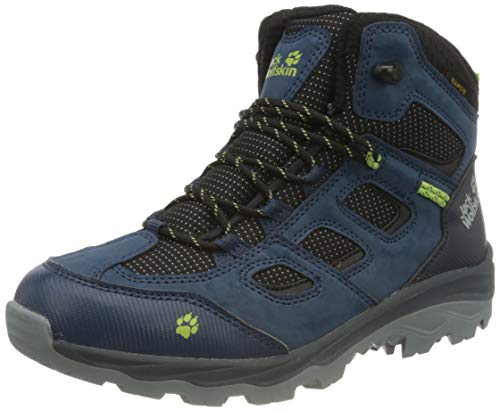 Jack Wolfskin Vojo Texapore buty dziecięce, uniseks, Dark Blue Lime, 34 EU