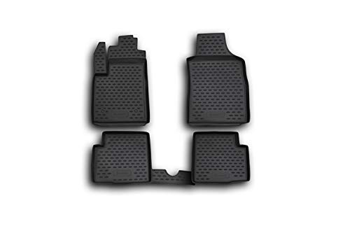 Element EXP.NLC.15.16.210k dokładne dopasowanie Premium antypoślizgowe gumowe dywaniki FIAT 500 rok: 07-20, czarne