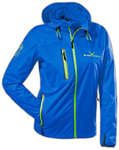 Black Crevice damska kurtka Softshell, bcr3621, wielokolorowa, 38 BCR3621-BG_Blue/Green_38