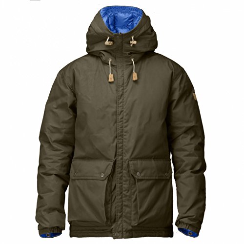 Fjällräven męska kurtka puchowa nr 16, męska, 83259, ciemna oliwka, XL