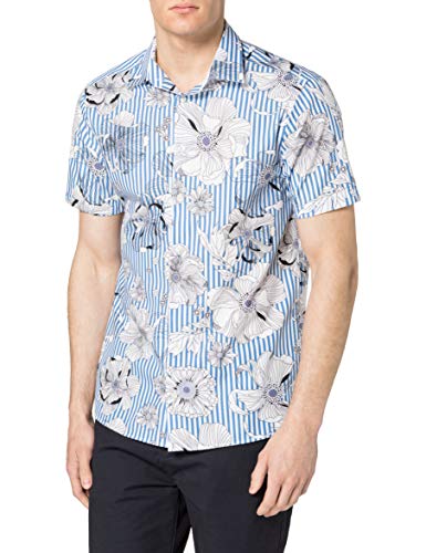 CASUAL FRIDAY Męska koszula Anton Ss Flower Printed Shirt
