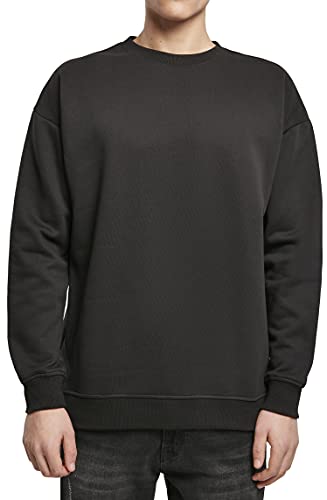 Build Your Brand Męska bluza Basic Crewneck Sweater, męski sweter dostępny w 3 kolorach, rozmiary S - XXL, czarny (Black 00007), M