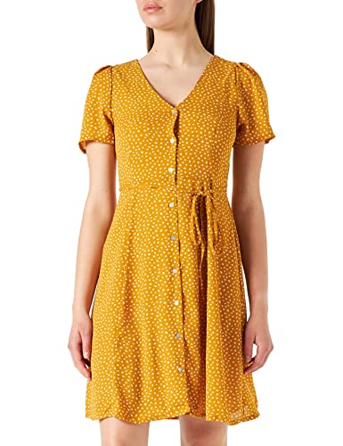 ONLY Sukienka damska z nadrukiem, Chai Tea/Aop:dot W Macadamia, 38